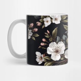 Elegant Vintage Cherry Blossom Pattern Design - Sakura Pattern Mug